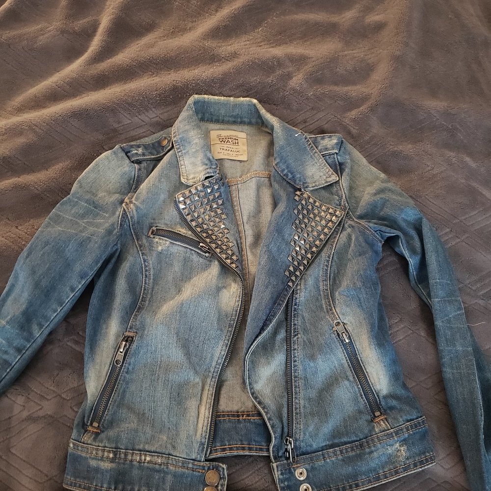 Studded zara jean jacket